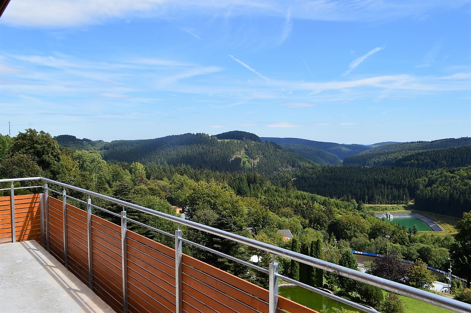 Blick vom Balkon
