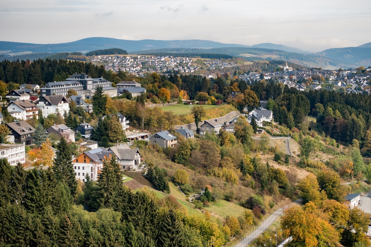 Der Hügel, auf dem die Residence Winterberg liegt