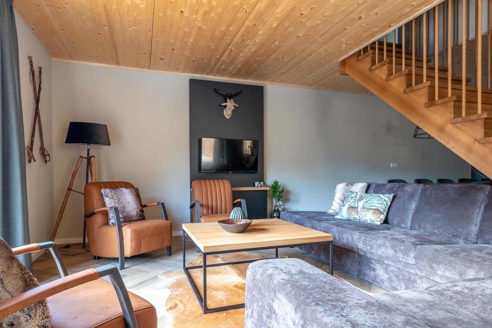 9p Penthouse mit Dachterrasse nahe Skigebiet